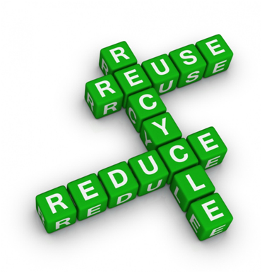 reuse, reduce and recycle